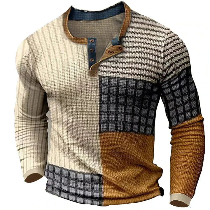 Men’s Multicolor Cashmere Crew Neck Sweater