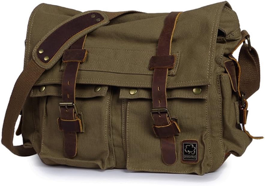 Vintage Leather Messenger Bag