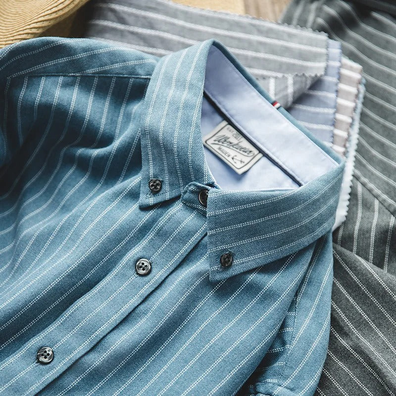 Timeless Pinstripe Button-Up Shirt