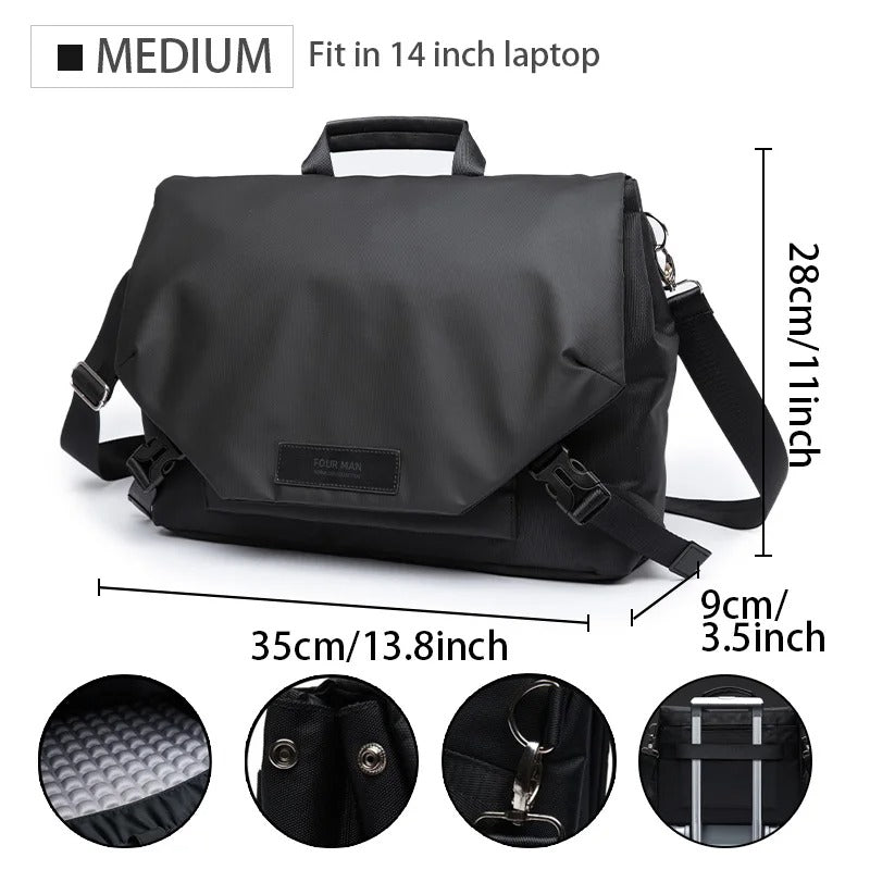 Waterproof Messenger Bag for Work & Travel