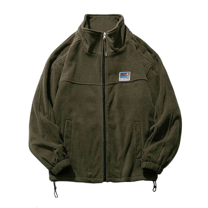 Men’s Lightweight Cotton Stand-Up Collar Zipper Jacket
