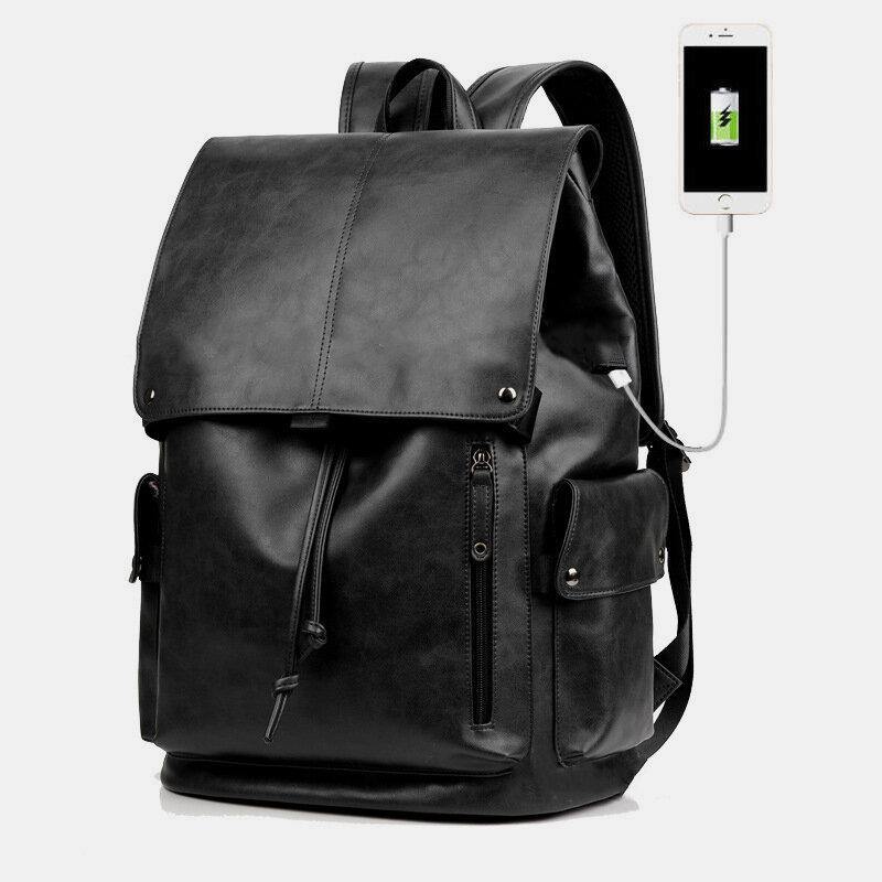 Men's Backpack with USB Charging Port