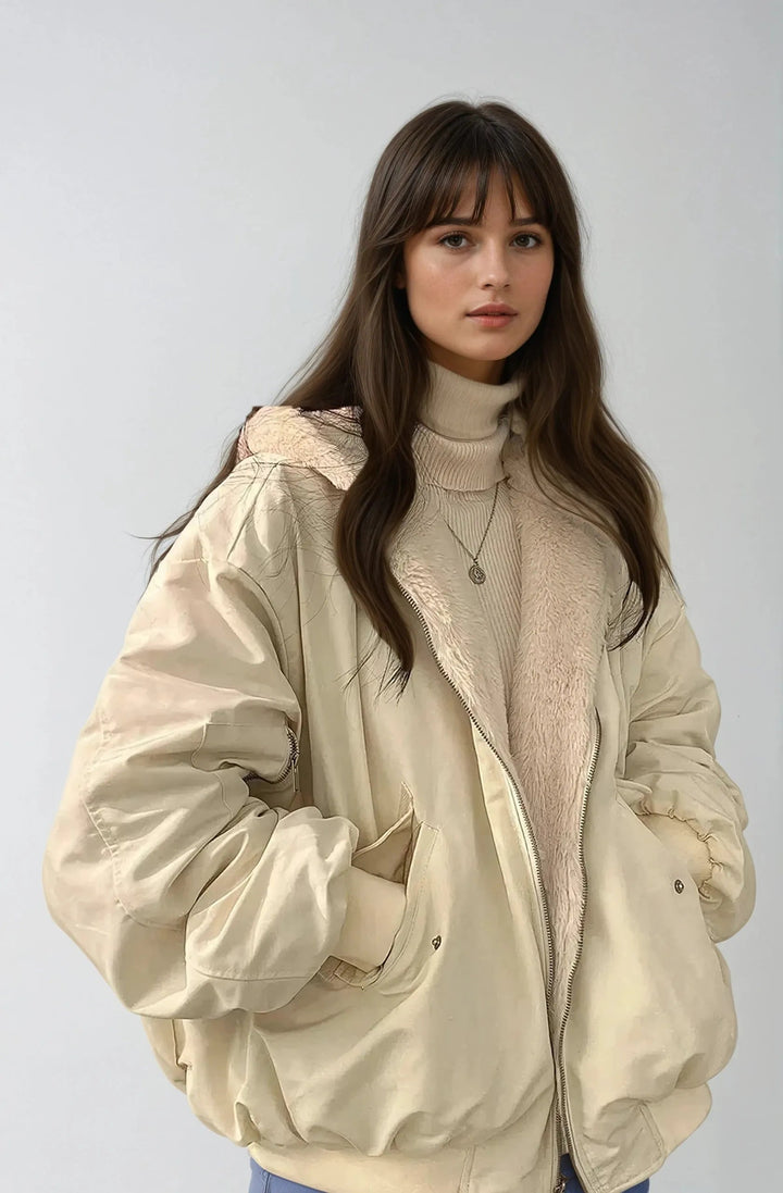 Elegant Reversible Thick Jacket