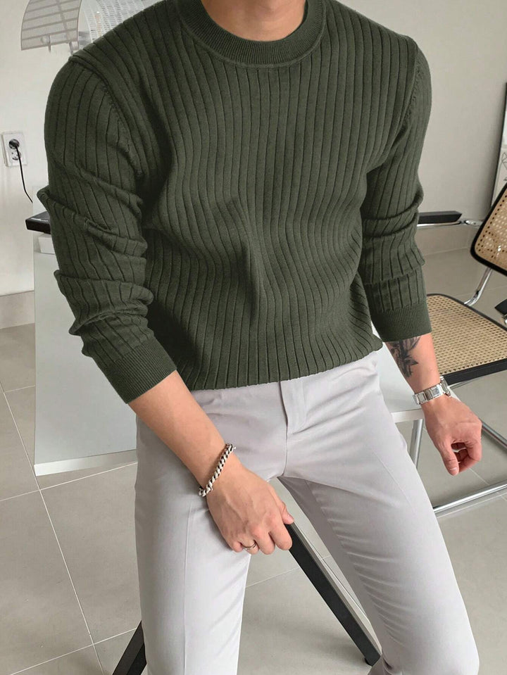 Men's Cozy Soft Knit Casual Sweater Pullover