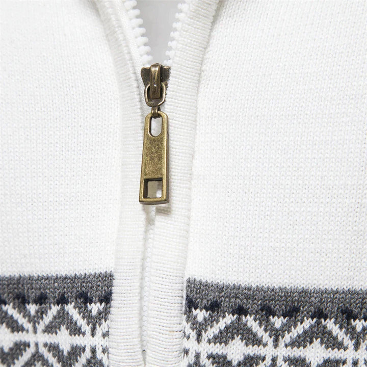 Retro Chic Men's Knit Sweater