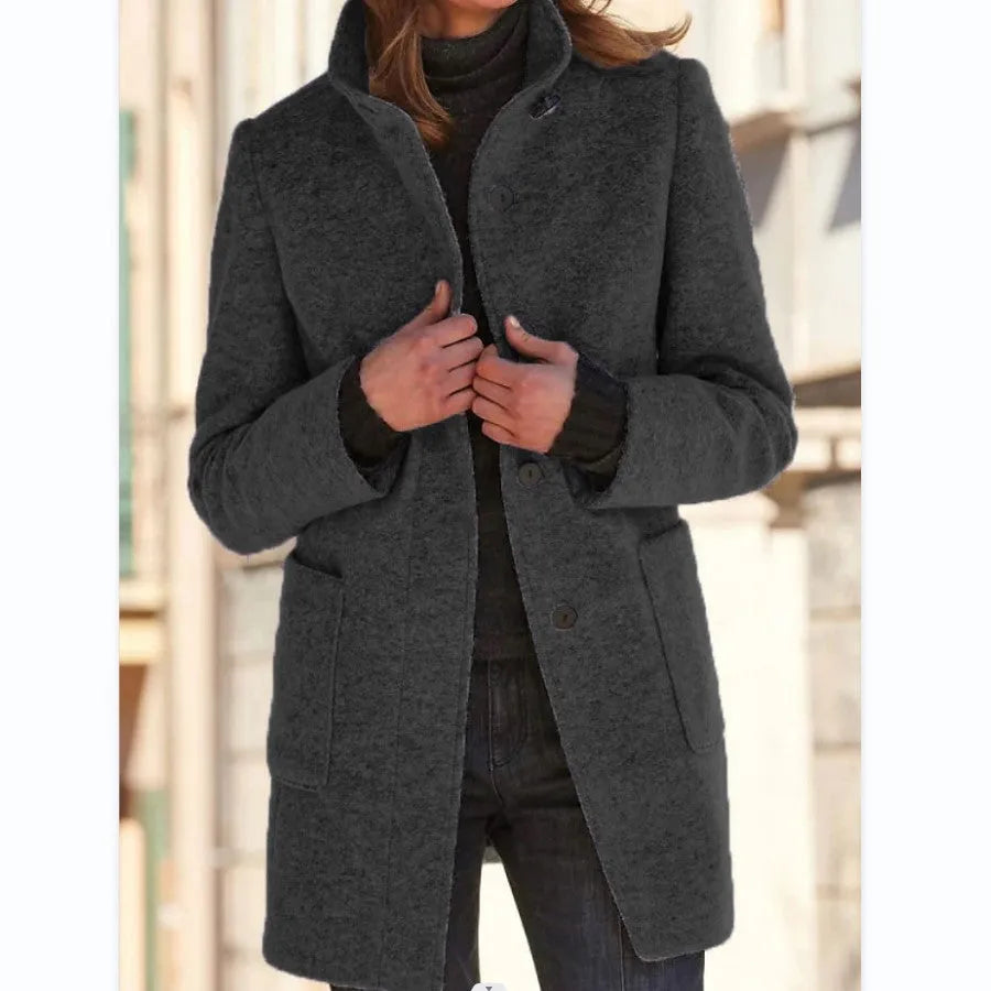 Elegant and Stylish Buttoned Coat