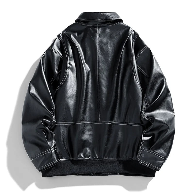 Minimalist Leather Jacket