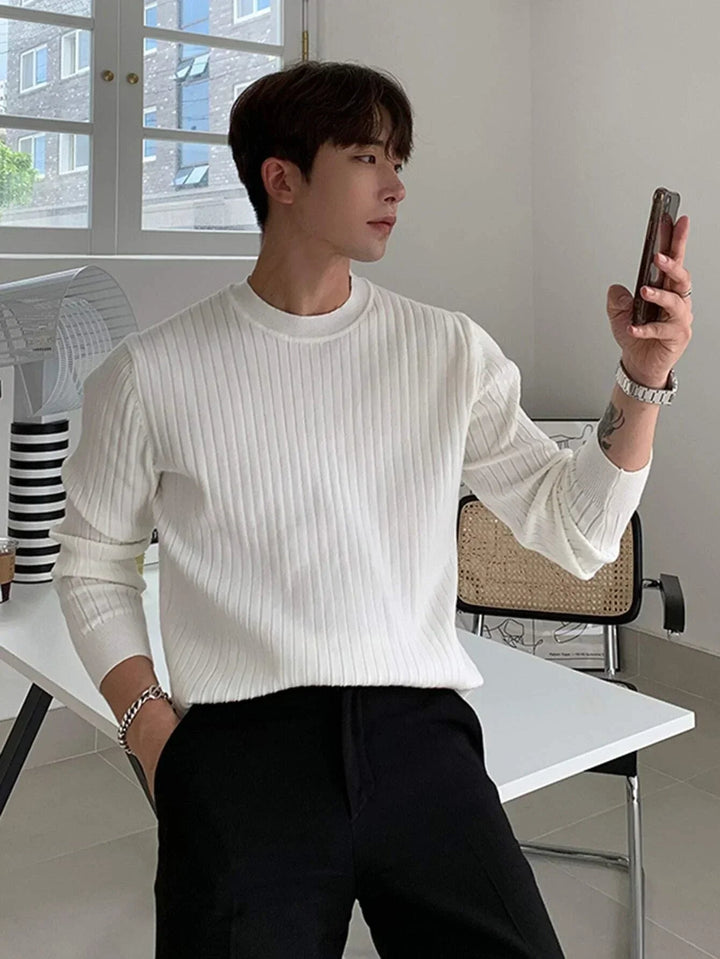 Men's Cozy Soft Knit Casual Sweater Pullover