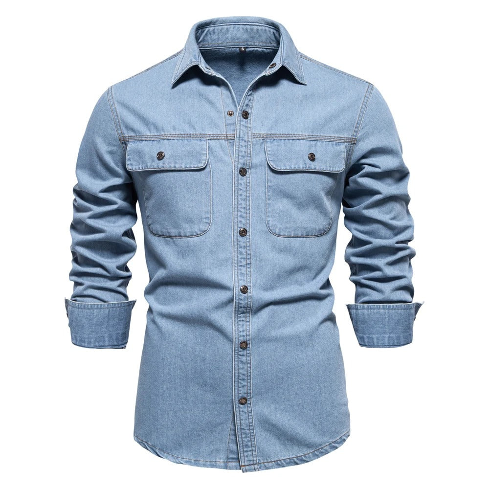 Men’s Cotton Denim Shirt