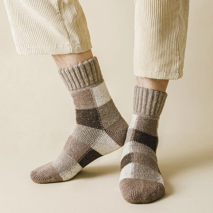 5 Pairs Plaid Knit Socks