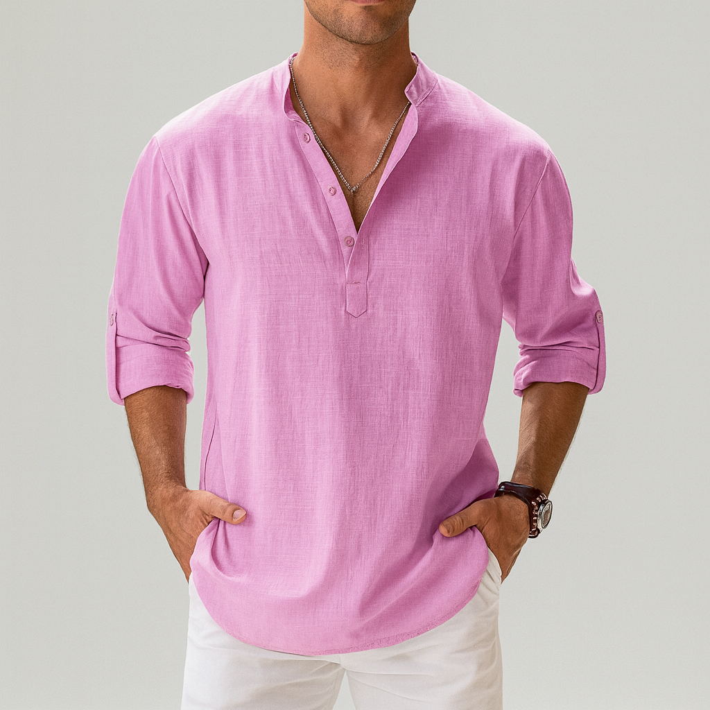 Premium Linen Henley