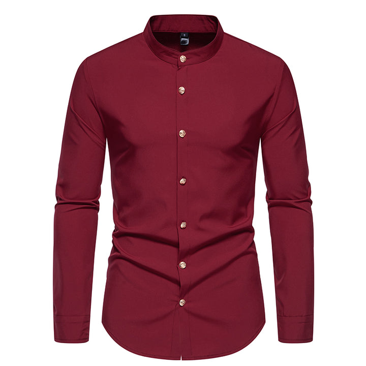 Men's Mandarin Collar Shirt