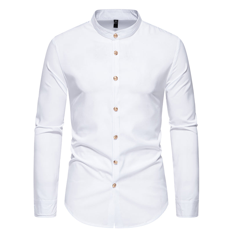 Men's Mandarin Collar Shirt