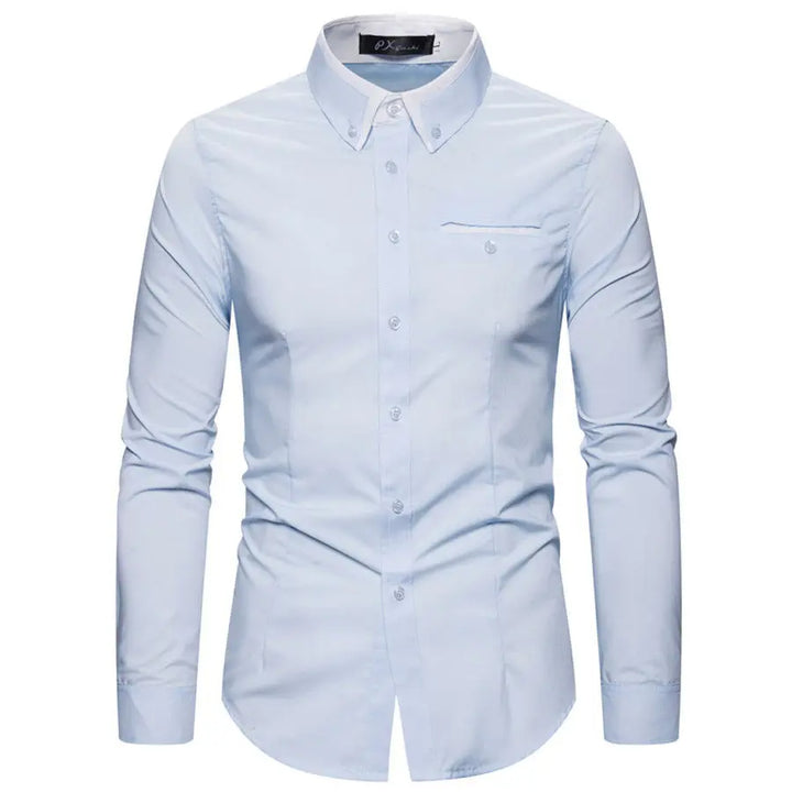 Men's Contrast Collar Dress Shirt